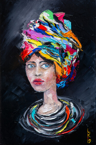 Portrait of a girl in a turban
